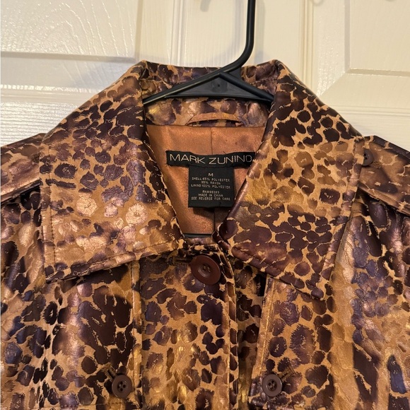 Mark Zunino Leopard Print Button Down Shirt Size M - Picture 3 of 9